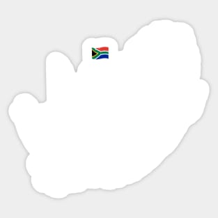 South Africa Slang Words South African Flag Map Sticker